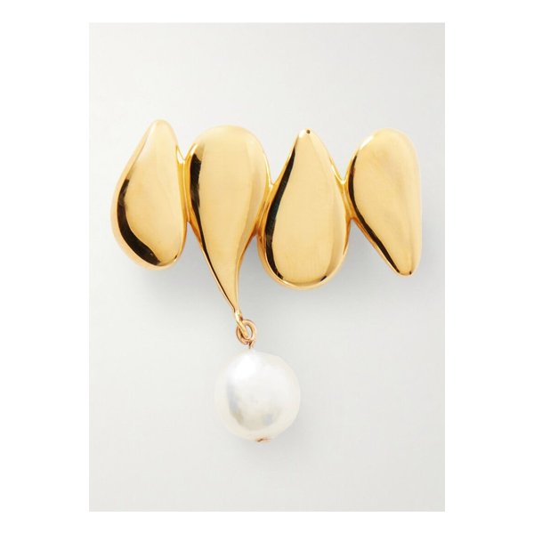 조이 골드 버메일 진주 브로치 46376663162862744