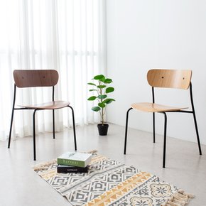 로랑체어 블랙다리 2개 식탁 인테리어 디자인 의자
