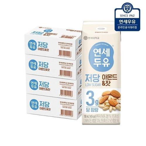 연세두유 저당 아몬드 잣 190ml 96팩(1)
