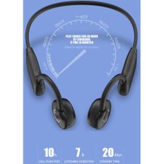 스멘하IPX6 골전도 이어폰 무선 스포츠 헤드폰 귀걸이식 헤드셋 방수 귀가 막힌 블루투스 이어폰