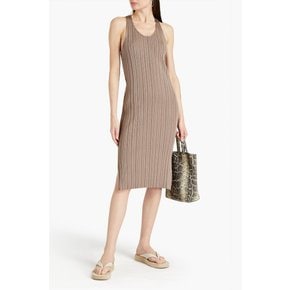 Ribbed jersey dress 내추럴 36594538430110591