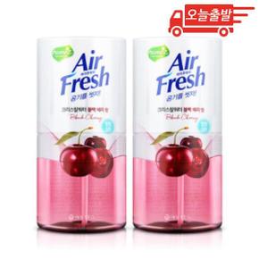 오늘출발 에어후레쉬 애경 크리스탈워터 블랙체리 방향제 400ml 2개