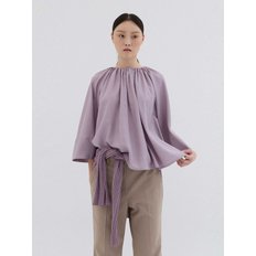 SHIRRING BLOUSE TOP_VIOLET