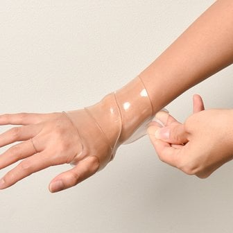 위즈맥스 쫀쫀가드 투명 손목보호대 실리콘 엄지손가락 남녀공용 보호대