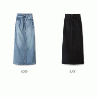 후아유 여성 롱 데님 스커트 / Long Denim Skirt_A WHWJE4955F