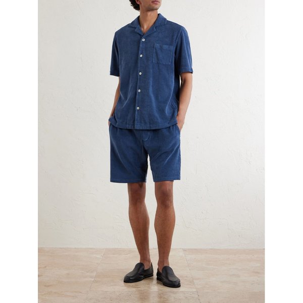 캠프 칼라 코튼 테리 셔츠 46376663162994408