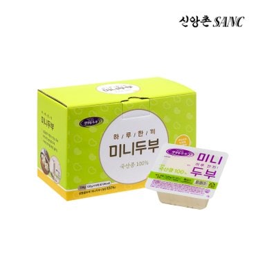 신앙촌 생명물두부 하루한끼 미니두부, 120g, 6개