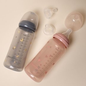 컬러세트 PP슬림 240ml 2개 아이쏙3개  병원용젖병 / 조리원젖병 / 노꼭지 / 슬림형젖병 / 배앓이예방젖병