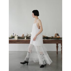 Tulle Layered Maxi Dress_IVORY