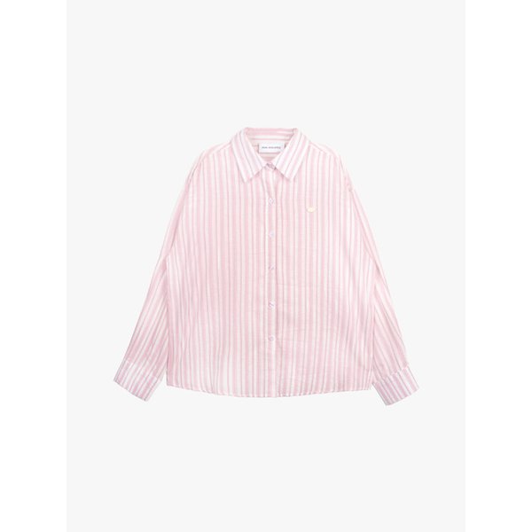 CANDY STRIPE OVER SHIRT_PINK