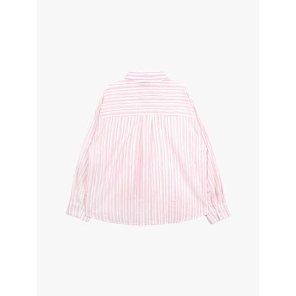 CANDY STRIPE OVER SHIRT_PINK