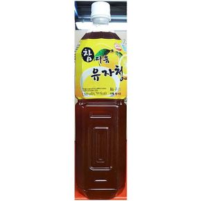 유자청(참다음 1.5L)X8 음료원액 음료엑기스 유자차