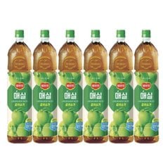 롯데칠성 델몬트 매실 주스 1.5L x 6pet