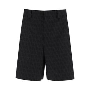 가라바니 shorts with toile iconographe motif Shorts 3V3RDA969G3 NERO