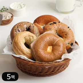 성수동제빵소 두부베이글 6종 택 5팩 / 단백질13g 식단빵 크림치즈 잠봉