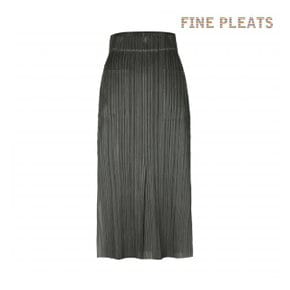 [FINE PLEATS] 피네 플리츠 포켓 펜슬 스커트 카키 베이지