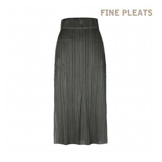  [FINE PLEATS] 피네 플리츠 포켓 펜슬 스커트 카키 베이지