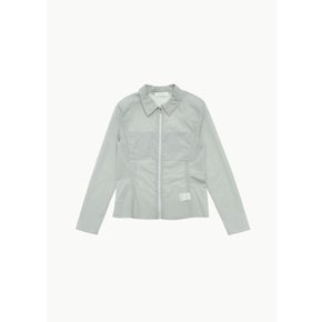 아모멘토 24SS REVERSIBLE STRETCH ZIP UP SHIRTS (2COLORS)