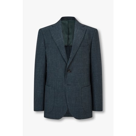 MAN ON THE BOON [LORO PIANA FABRIC] 체크 패턴 시어서커 자켓 4714151011041