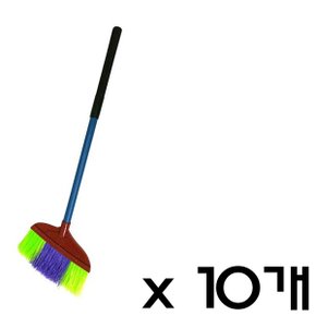 S 매직크린 롱 타이탄비 10개 청소용품 청소도구 빗자루 가정용 업소 바닥청소 먼지제거