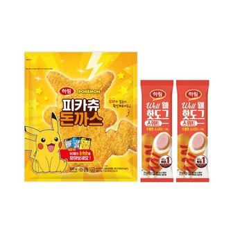 하림 피카츄돈까스 500g 1봉+스위트웰핫도그 70g 2봉_P351014484