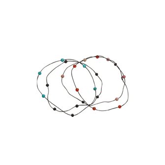 챠미 [2SET] gemstone band-bracelet (4colors)