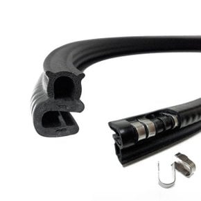 고무 몰딩 4D 알뱀띠 모서리 테두리 마감재 10cm