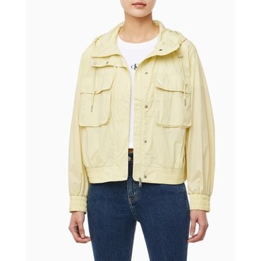 Calvin Klein Jeans 여성 크롭 후드 자켓(47B519G)