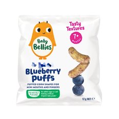 리틀벨리스 블루베리 퍼프 아기과자 7m+ Little Bellies Blueberry Puffs 12g 8개