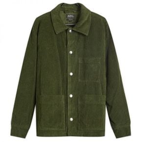 A.P.C. 아페쎄 Emile 코듀로이 초어 자켓 - 포레스트 그린 COEZQ-H02713-KAI