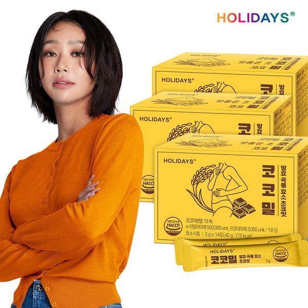 코코밀 발효 곡물 효소 초코맛 14포 3박스