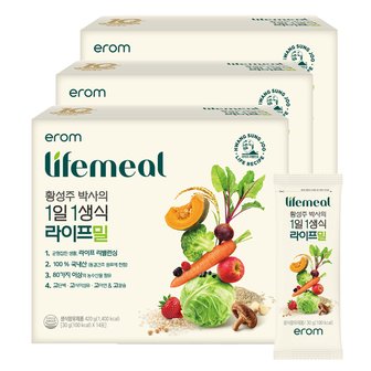  이롬 황성주 박사의 1일1생식 라이프밀 30g 42포 뉴밀 식사대용 두유 선식