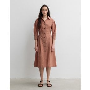 [23SS] Back Cut-out Shirt Dress [Brick Rose] JWDR3E900W1