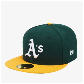 MLB 어센틱 오클랜드 애슬레틱스 홈 5950 피티드캡 70361054