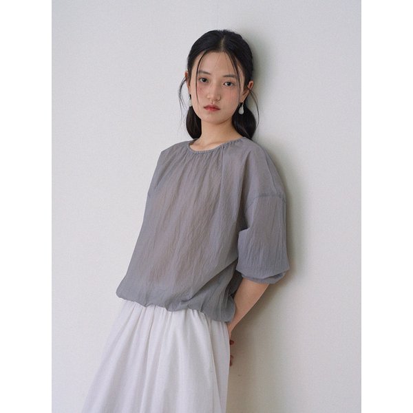 Light Gathered Top (Grey)