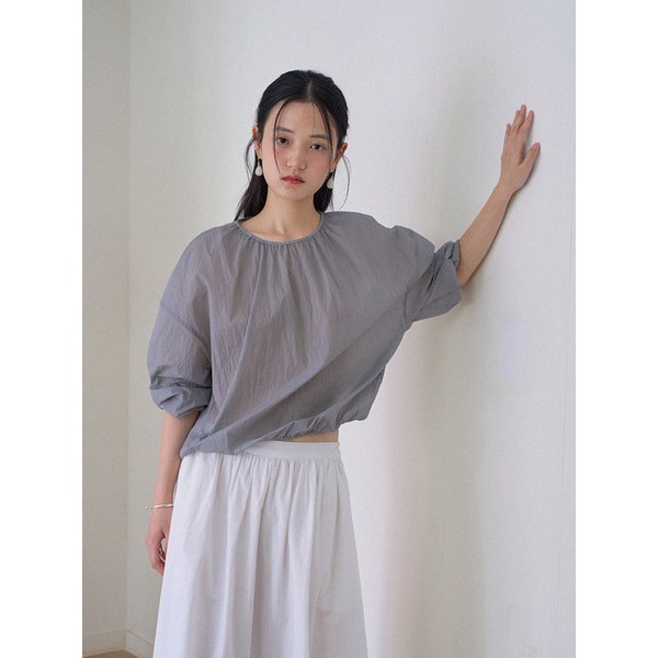 Light Gathered Top (Grey)