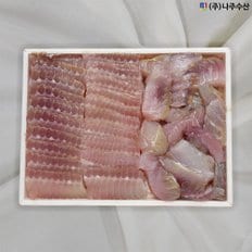 나주수산 더일품홍어 모둠500g 국산 중간삭힘