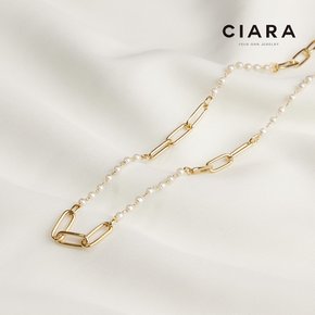 CIARA 16K Pescara 체인얼터 진주 목걸이(GoldPlated)