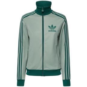 아디다스 오리지널스 여성 Beckenbauer 트랙 탑 Silver/green 81I0N6012 6183192