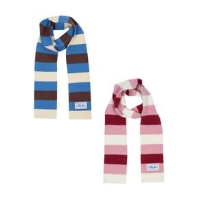 3 Stripe Knit Muffler (2 Colors)