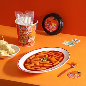 컵 떡볶이 32P 맛 4종 (매운맛/치즈맛/짜장맛/크림맛) 115g 포켓몬 랜덤스티커 30종 어린이간식