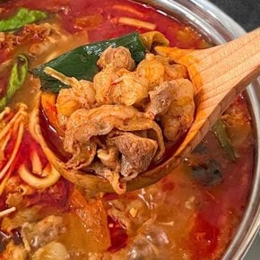 해썹인증 국내산 한우 대창 우삼겹 전골 500g