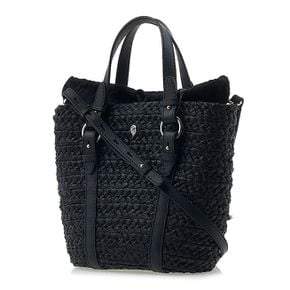 BAG51190 CHARCOAL BLACK 여성 피니밀 S 브리들 라피아 토트백 92387784