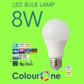 장수표 A19 LED 8W 램프 BULB 엘이디 전구