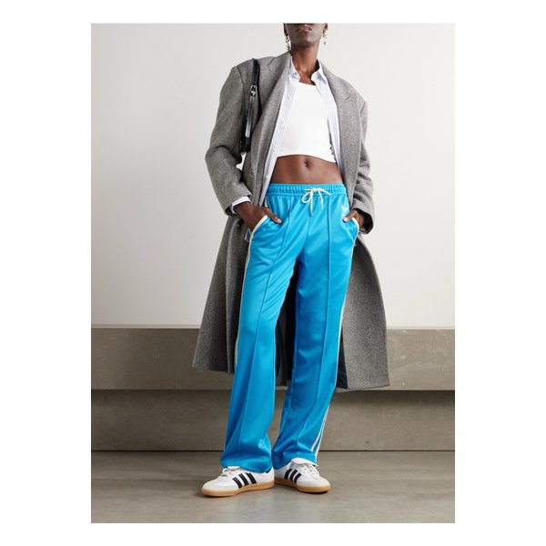 웨일스 보너 스트라이프 저지 스트레이트 트랙 팬츠 블루 1647597343811412