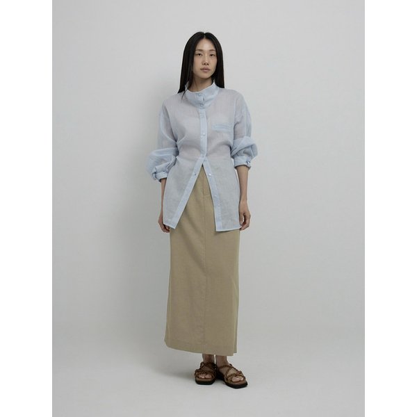 RAMIE SAFARI SHIRT - BLUE