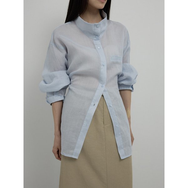 RAMIE SAFARI SHIRT - BLUE