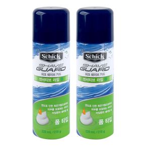 (1+1/무배)쉬크 쉐이브 가드 센서티브 라임 폼 220ml[35849572]