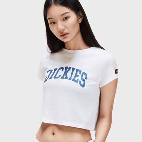 아치 로고 크롭 티셔츠 White DK23SG006WH0