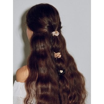 레비쥬 LB_Heart hair scrunchie_3color
